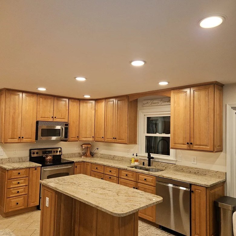 Kitchen remodel wiring by Jab and Son Services