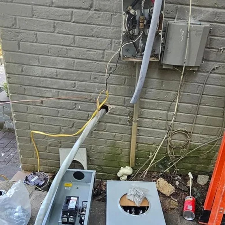 Outdoor sub-panel by Jab and Son Services